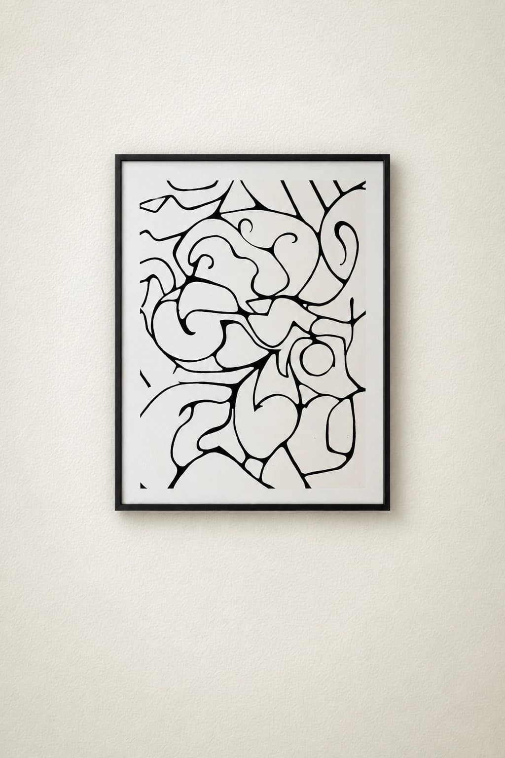 Artwork: Composition abstraite en lignes