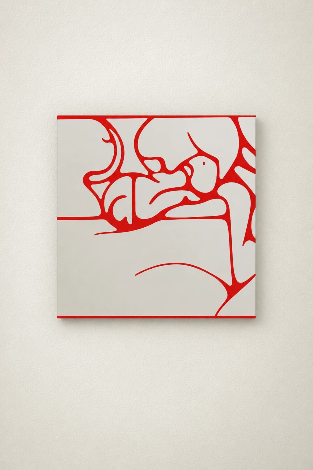 Artwork: Formes rouges abstraites
